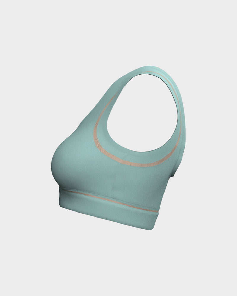 Ladies Mesh Sports Bra - Blue