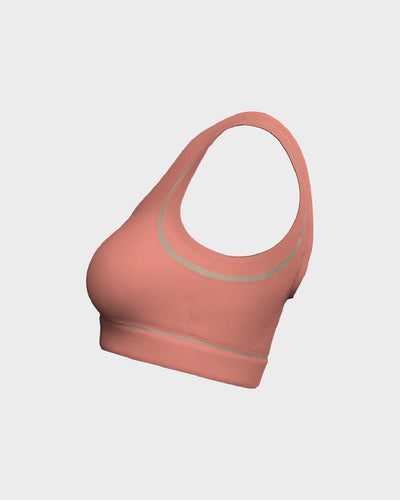 Ladies Mesh Sports Bra - Orange