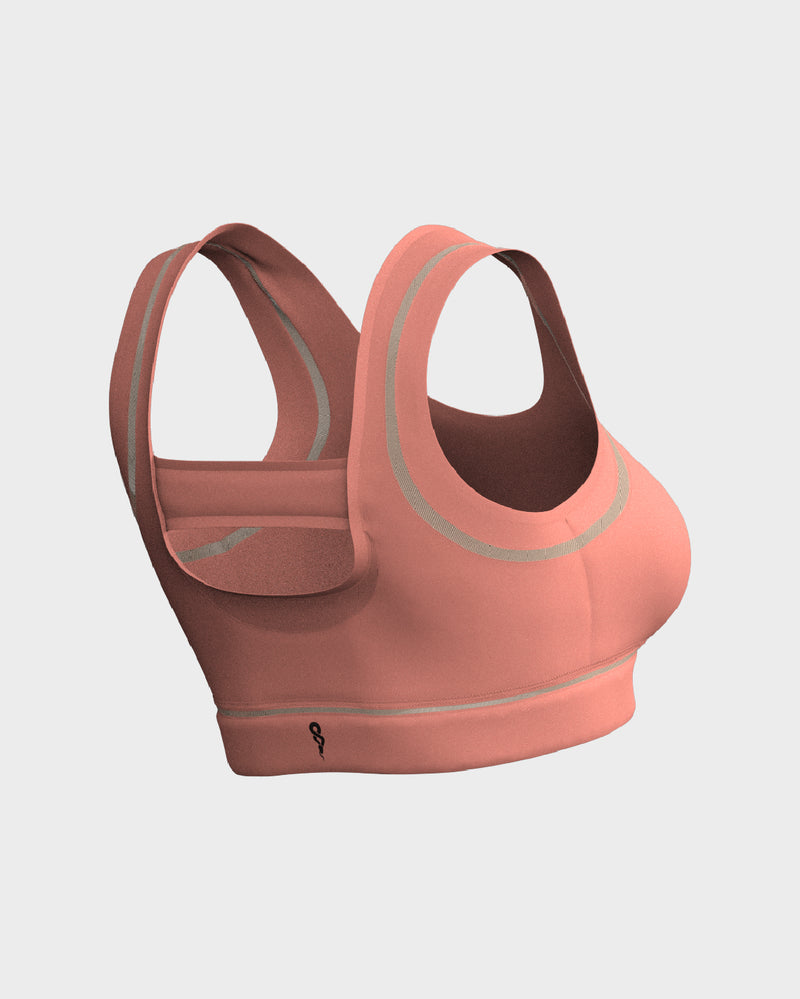 Ladies Mesh Sports Bra - Orange