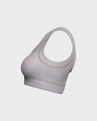Ladies Mesh Sports Bra - Purple