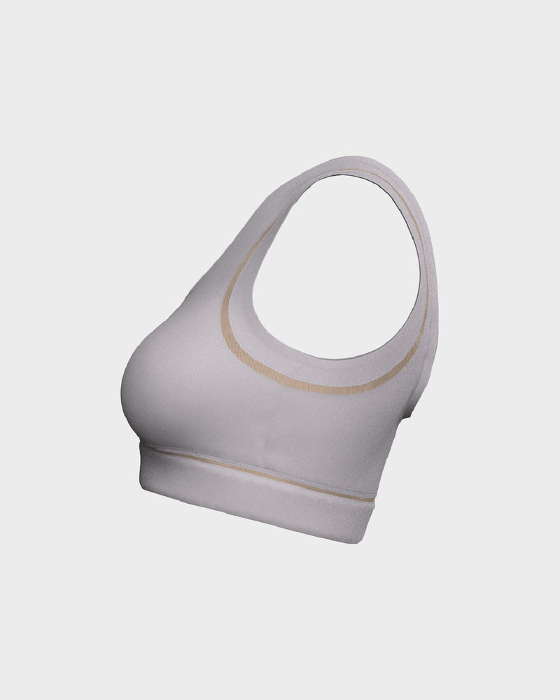 Ladies Mesh Sports Bra - Purple
