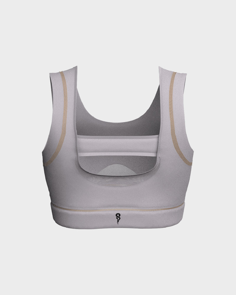 Ladies Mesh Sports Bra - Purple