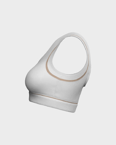 Ladies Mesh Sports Bra - White