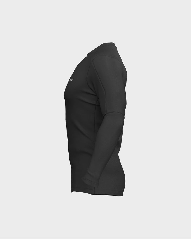 Mens Long Sleeve Compression Tee - Black
