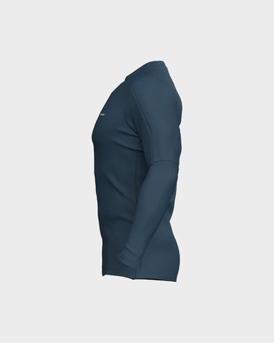Mens Long Sleeve Compression Tee - Blue