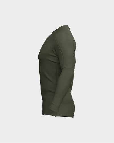 Mens Long Sleeve Compression Tee - Green