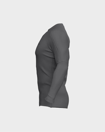 Mens Long Sleeve Compression Tee - Grey