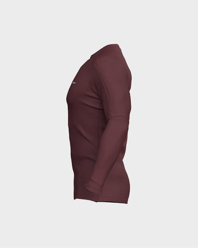 Mens Long Sleeve Compression Tee - Red